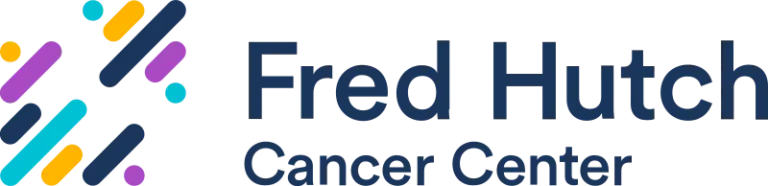 Fred Hutch Cancer Center logo: Bold text and vibrant shapes symbolize hope and innovation in cancer research.