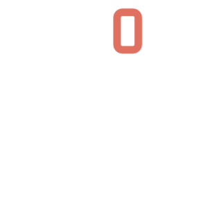 Minimalist garden hose icon with connector, featuring a modern design in white and reddish-brown.